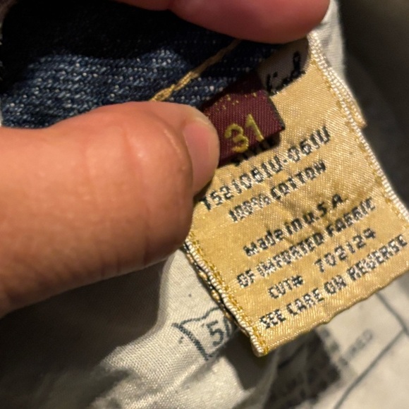 7 For All Mankind Relaxed Straight Leg Mens Jeans Size 31 - Picture 6 of 6